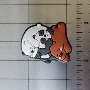 NEW! We Bare Bears Sleeping Bear Stack Croc Shoe Charm